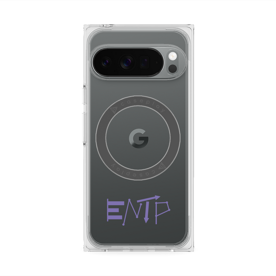 プレミアムスクエアケース with Pixelsnap［ オリジナル - ENTP 討論者 - アルファベット ］