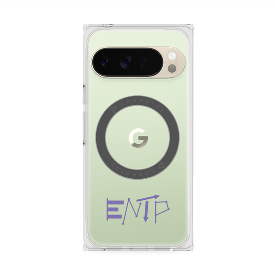 プレミアムスクエアケース with Pixelsnap［ オリジナル - ENTP 討論者 - アルファベット ］