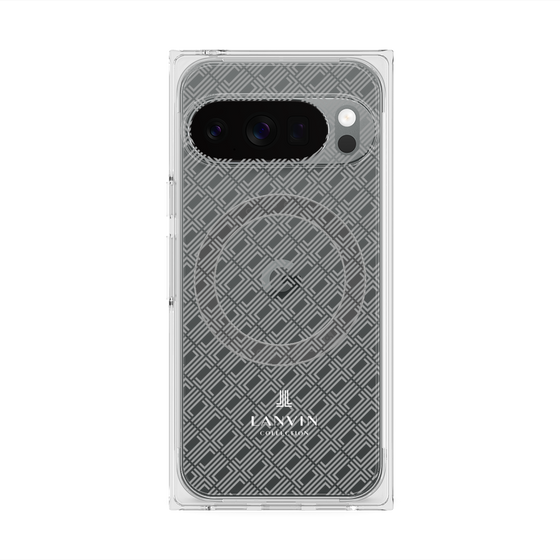 プレミアムスクエアケース with Pixelsnap［ LANVIN COLLECTION - ロゴパターン ］