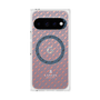 プレミアムスクエアケース with Pixelsnap［ LANVIN COLLECTION - ロゴパターン - ブルー ］