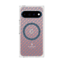 プレミアムスクエアケース with Pixelsnap［ LANVIN COLLECTION - ロゴパターン - ブルー ］