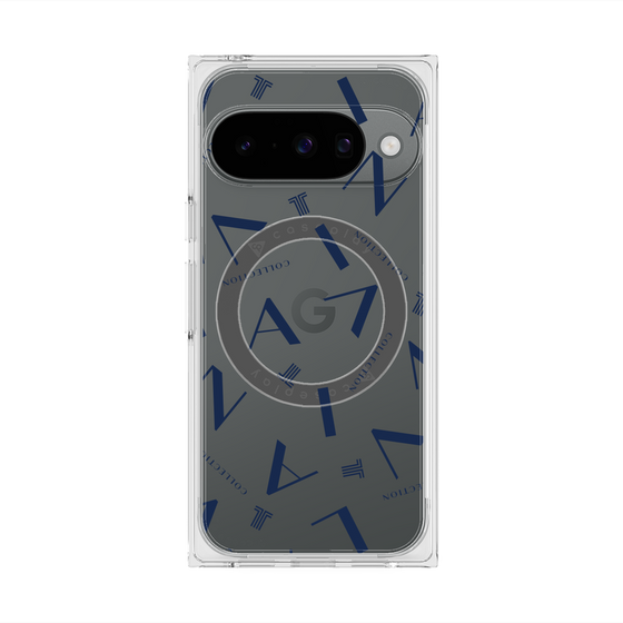 プレミアムスクエアケース with Pixelsnap［ LANVIN COLLECTION - タイポグラフィ ］