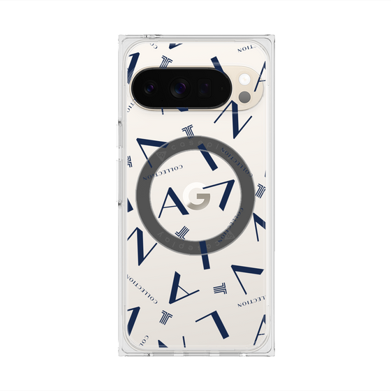 プレミアムスクエアケース with Pixelsnap［ LANVIN COLLECTION - タイポグラフィ ］
