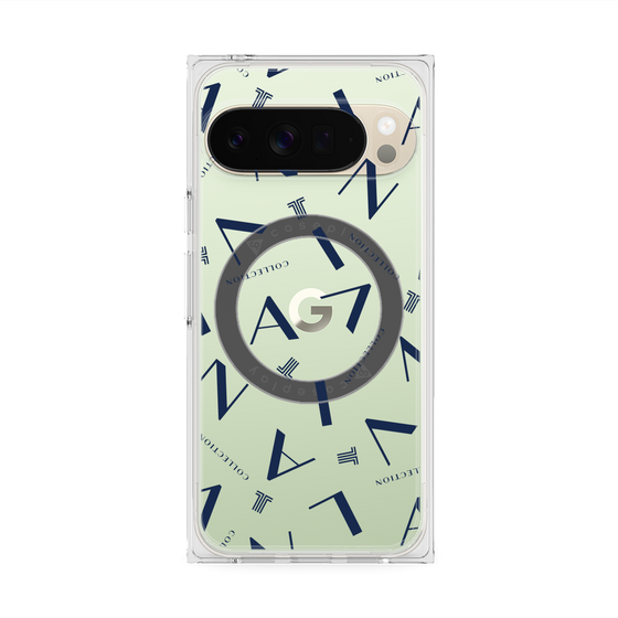 プレミアムスクエアケース with Pixelsnap［ LANVIN COLLECTION - タイポグラフィ ］