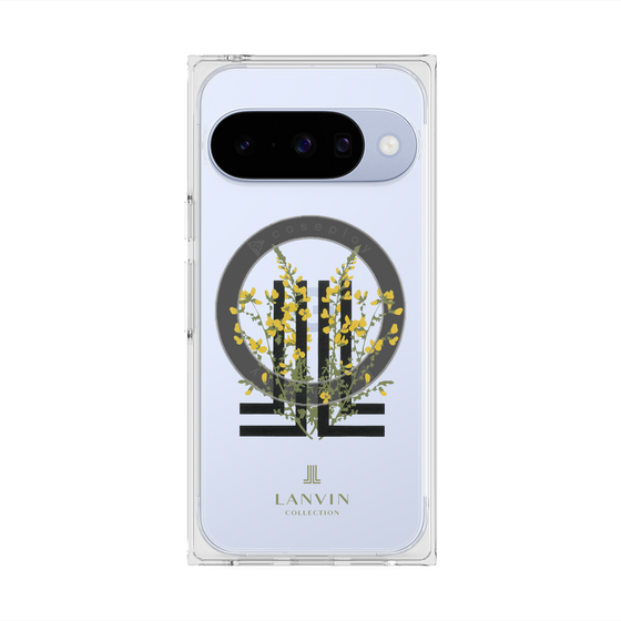 プレミアムスクエアケース with Pixelsnap［ LANVIN COLLECTION - フラワー ］