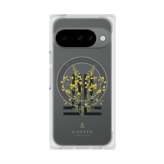 プレミアムスクエアケース with Pixelsnap［ LANVIN COLLECTION - フラワー ］