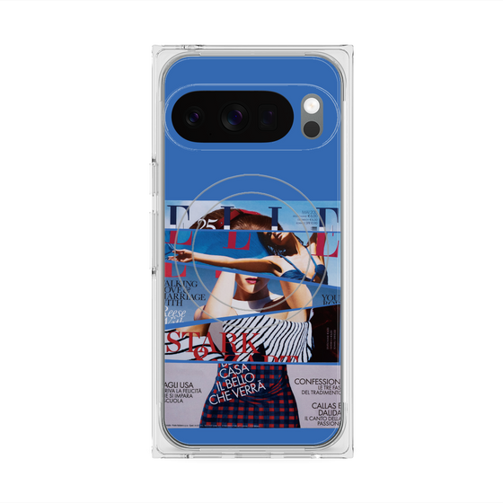 プレミアムスクエアケース with Pixelsnap［ ELLE - 80 YEARS LIBERTY ］