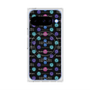 プレミアムスクエアケース with Pixelsnap［ LANVIN en Bleu - Flower pattern ］