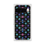 プレミアムスクエアケース with Pixelsnap［ LANVIN en Bleu - Flower pattern ］