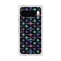 プレミアムスクエアケース with Pixelsnap［ LANVIN en Bleu - Flower pattern ］