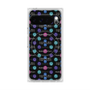 プレミアムスクエアケース with Pixelsnap［ LANVIN en Bleu - Flower pattern ］