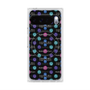 プレミアムスクエアケース with Pixelsnap［ LANVIN en Bleu - Flower pattern ］