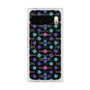 プレミアムスクエアケース with Pixelsnap［ LANVIN en Bleu - Flower pattern ］