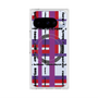 プレミアムスクエアケース with Pixelsnap［ LANVIN en Bleu - Plaid ］