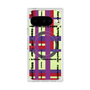 プレミアムスクエアケース with Pixelsnap［ LANVIN en Bleu - Plaid ］