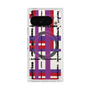 プレミアムスクエアケース with Pixelsnap［ LANVIN en Bleu - Plaid ］