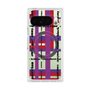 プレミアムスクエアケース with Pixelsnap［ LANVIN en Bleu - Plaid ］