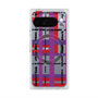 プレミアムスクエアケース with Pixelsnap［ LANVIN en Bleu - Plaid ］