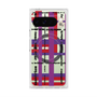 プレミアムスクエアケース with Pixelsnap［ LANVIN en Bleu - Plaid ］