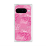 プレミアムスクエアケース with Pixelsnap［ Barbie - ロゴパターン1 ］