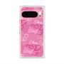 プレミアムスクエアケース with Pixelsnap［ Barbie - ロゴパターン1 ］