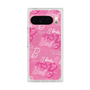 プレミアムスクエアケース with Pixelsnap［ Barbie - ロゴパターン1 ］