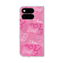 プレミアムスクエアケース with Pixelsnap［ Barbie - ロゴパターン1 ］