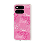 プレミアムスクエアケース with Pixelsnap［ Barbie - ロゴパターン1 ］