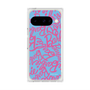 プレミアムスクエアケース with Pixelsnap［ Barbie - ロゴパターン2 ］
