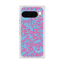 プレミアムスクエアケース with Pixelsnap［ Barbie - ロゴパターン2 ］