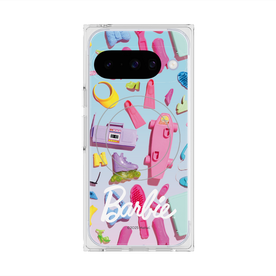 プレミアムスクエアケース with Pixelsnap［ Barbie - お出かけ ］
