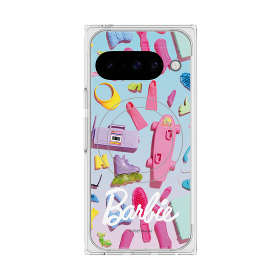プレミアムスクエアケース with Pixelsnap［ Barbie - お出かけ ］