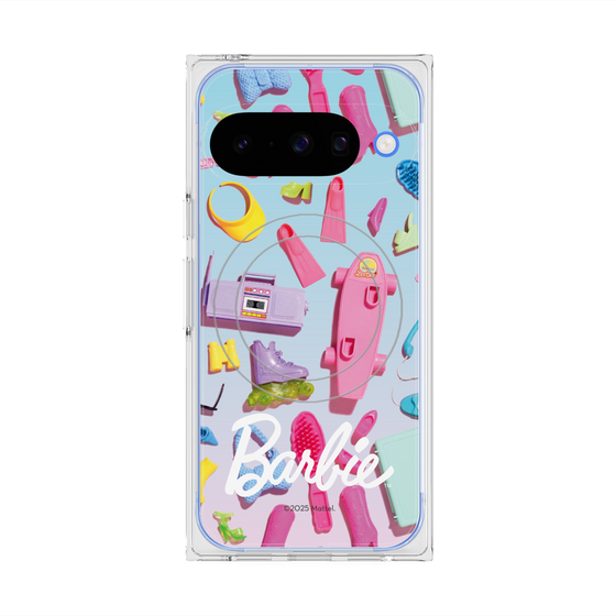 プレミアムスクエアケース with Pixelsnap［ Barbie - お出かけ ］