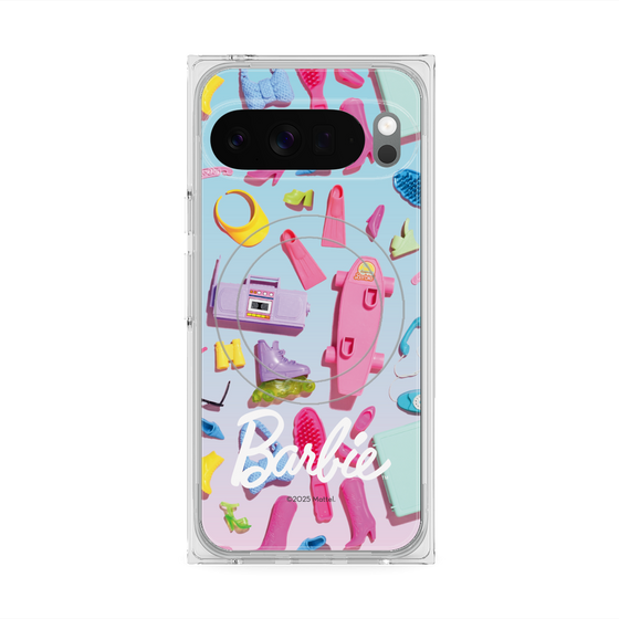 プレミアムスクエアケース with Pixelsnap［ Barbie - お出かけ ］