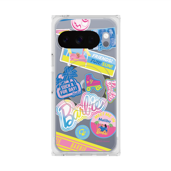 プレミアムスクエアケース with Pixelsnap［ Barbie - ステッカー ］