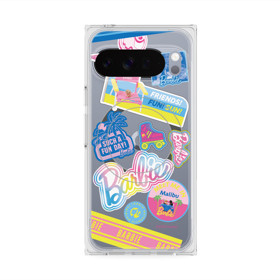 プレミアムスクエアケース with Pixelsnap［ Barbie - ステッカー ］