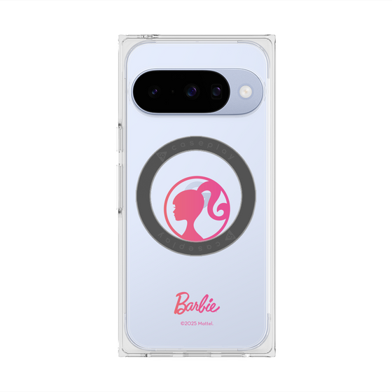 プレミアムスクエアケース with Pixelsnap［ Barbie - ロゴ ］