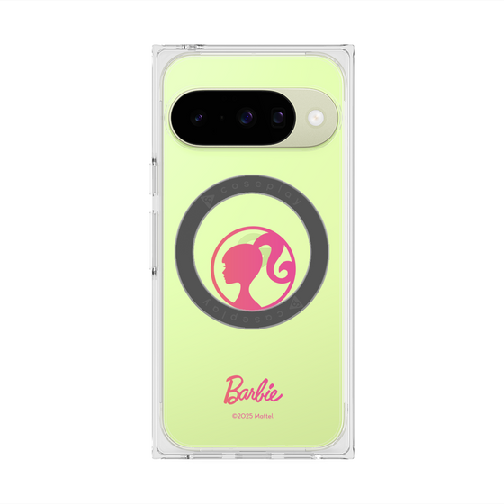 プレミアムスクエアケース with Pixelsnap［ Barbie - ロゴ ］