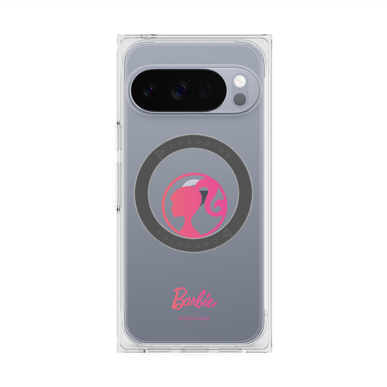 プレミアムスクエアケース with Pixelsnap［ Barbie - ロゴ ］