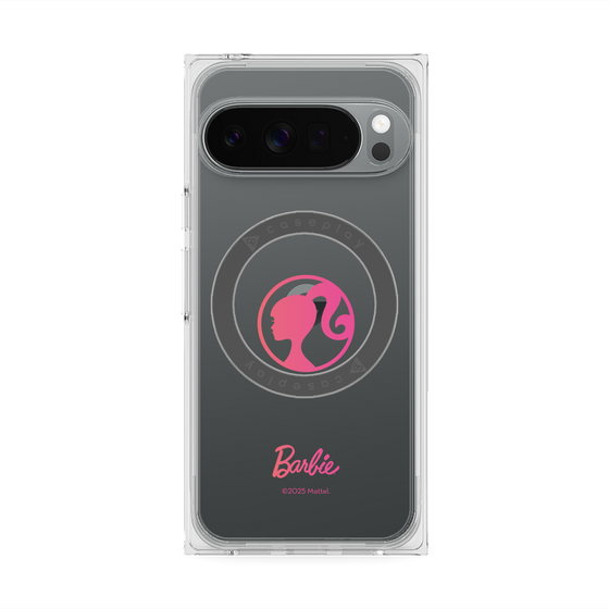 プレミアムスクエアケース with Pixelsnap［ Barbie - ロゴ ］