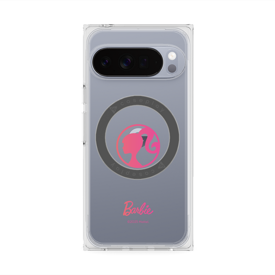 プレミアムスクエアケース with Pixelsnap［ Barbie - ロゴ ］