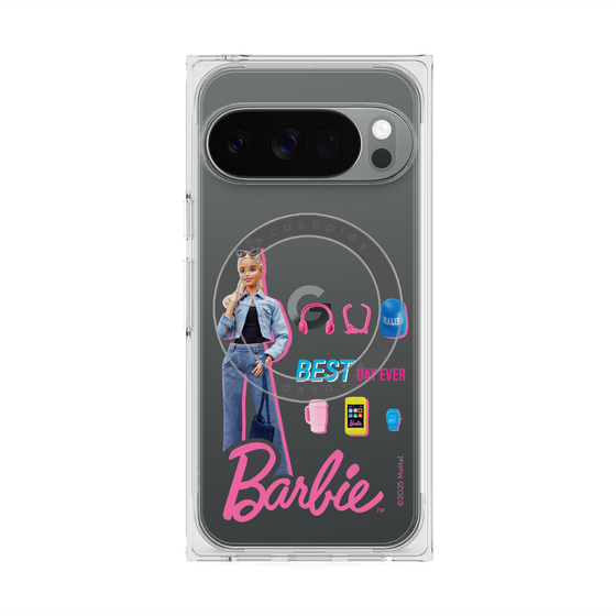 プレミアムスクエアケース with Pixelsnap［ Barbie - BEST DAY EVER ］