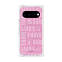 プレミアムスクエアケース with Pixelsnap［ Barbie - ロゴパターン3 ］
