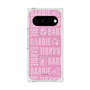 プレミアムスクエアケース with Pixelsnap［ Barbie - ロゴパターン3 ］