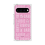 プレミアムスクエアケース with Pixelsnap［ Barbie - ロゴパターン3 ］