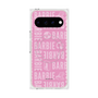 プレミアムスクエアケース with Pixelsnap［ Barbie - ロゴパターン3 ］
