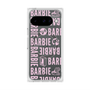 プレミアムスクエアケース with Pixelsnap［ Barbie - ロゴパターン3 - クリア ］