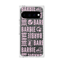 プレミアムスクエアケース with Pixelsnap［ Barbie - ロゴパターン3 - クリア ］