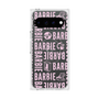 プレミアムスクエアケース with Pixelsnap［ Barbie - ロゴパターン3 - クリア ］