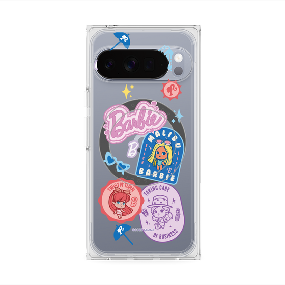 プレミアムスクエアケース with Pixelsnap［ Barbie - CUTIE STYLE2 ］